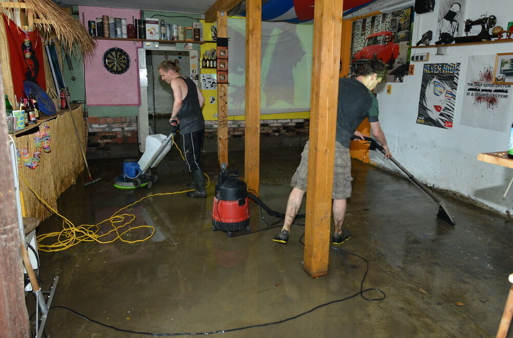 Hochwasser in der Region nach schweren Unwettern