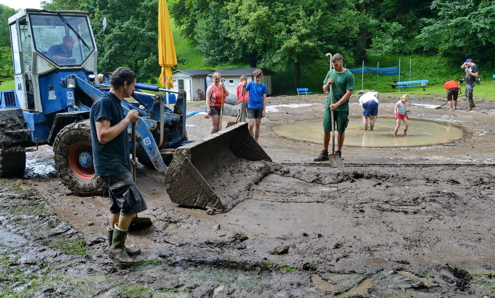 Hochwasser in der Region nach schweren Unwettern