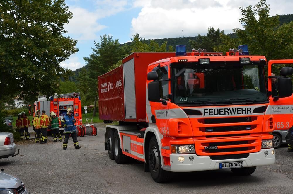 Brand mit Gefahrstoffen bei LPP in Pfullingen