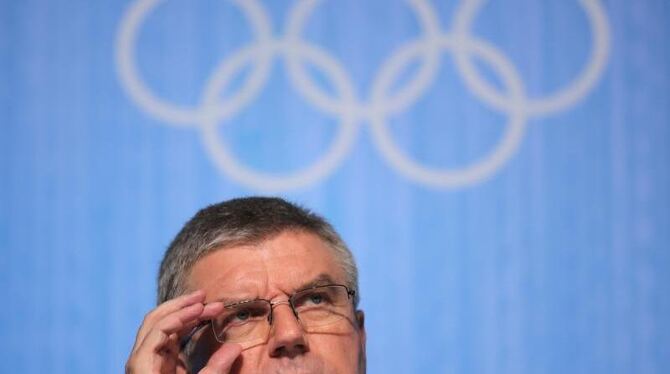 IOC-Präsident Thomas Bach muss viel Kritik einstecken. Foto: Michael Kappeler