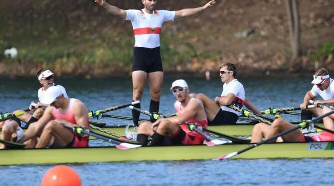 Der deutsche Doppelvierer gewann Gold über 2000m. Foto: Sören Stache