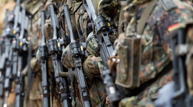 Soldaten der Bundeswehr während einer Übung. Foto: Sven Hoppe/Archiv