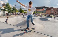 Die Skateanlage ist eine neue Attraktion im Reutlinger Bürgerpark.