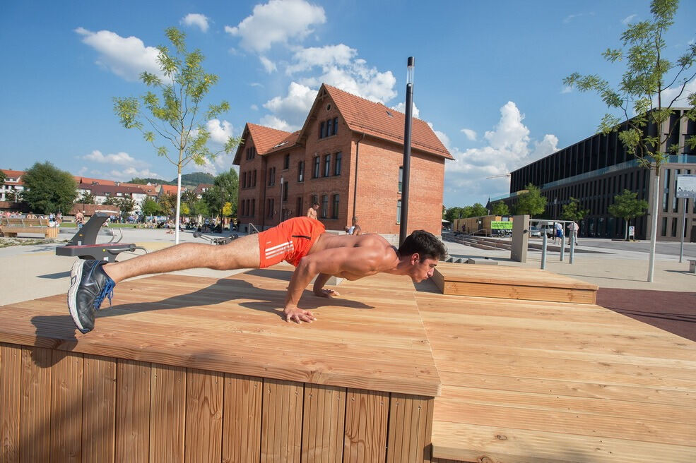 Skateanlage und Parkour-Park im Reutlinger Bürgerpark