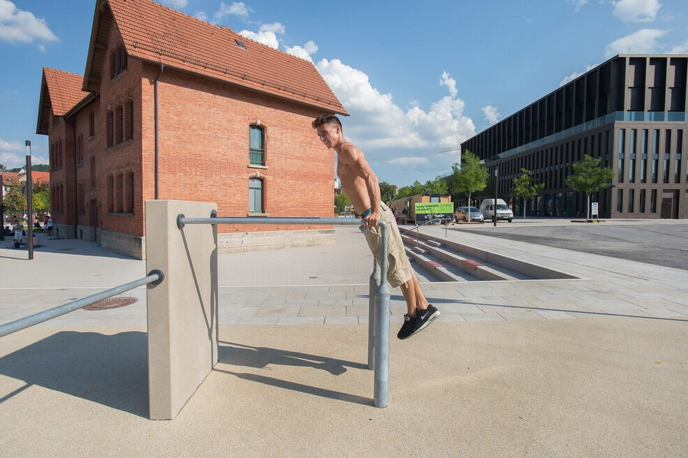 Skateanlage und Parkour-Park im Reutlinger Bürgerpark