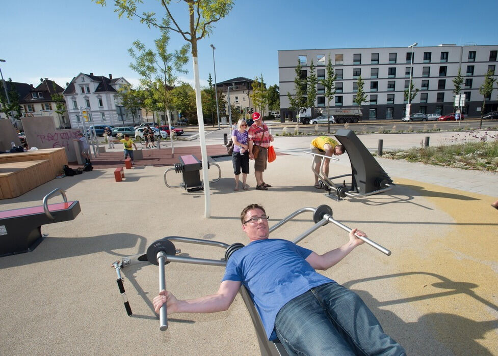 Skateanlage und Parkour-Park im Reutlinger Bürgerpark