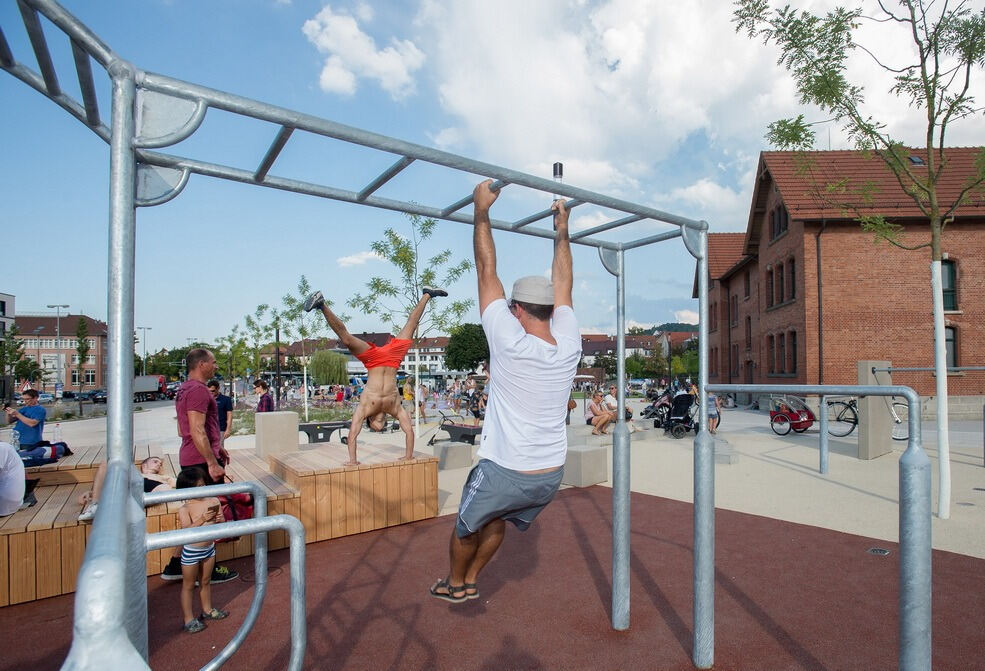 Skateanlage und Parkour-Park im Reutlinger Bürgerpark