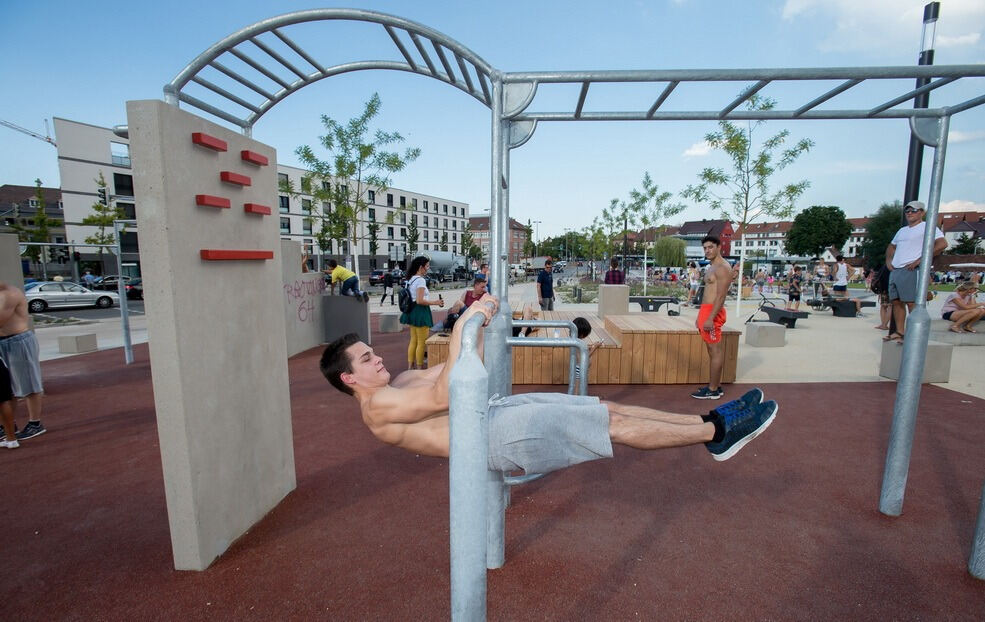 Skateanlage und Parkour-Park im Reutlinger Bürgerpark