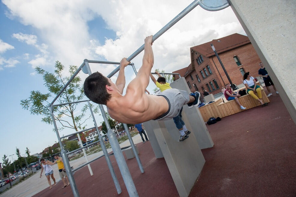 Skateanlage und Parkour-Park im Reutlinger Bürgerpark